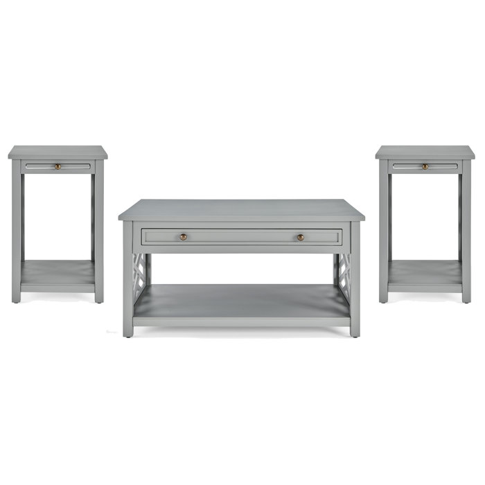 Rosalind Wheeler Lund 3 Piece Coffee Table Set & Reviews Wayfair